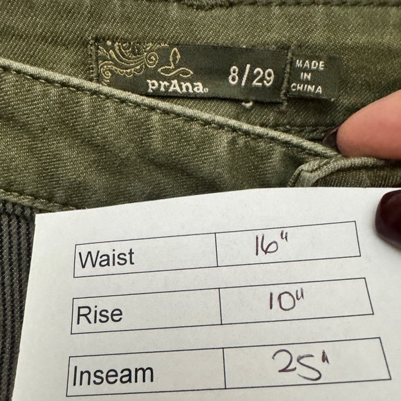 💎 prAna Jett Capri Pants Olive - Picture 9 of 10